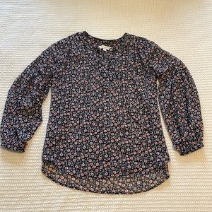 Sheer Floral Blouse
